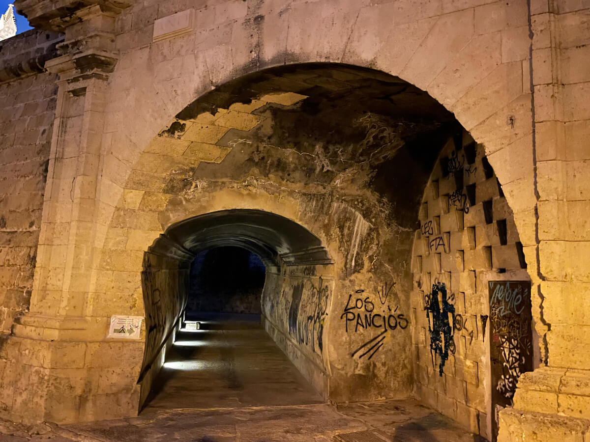 Alter stillgelegter Eisenbahntunnel