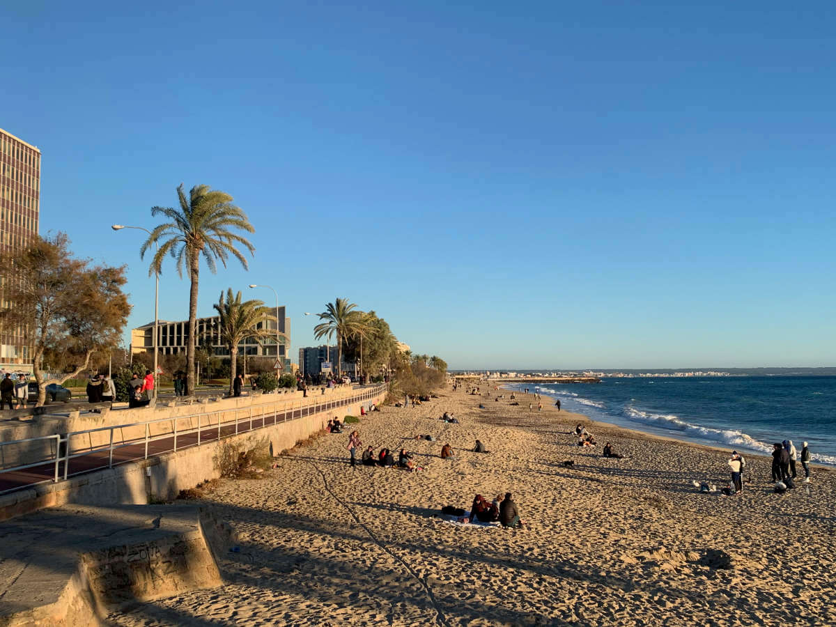 Der Stadtstrand von Palma de Mallorca